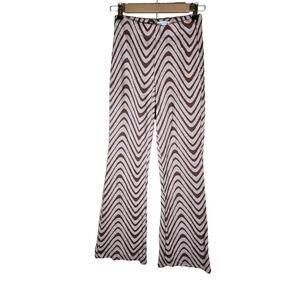 URBAN OUTFITTERS Brown 70s Style Retro Rave Stretch Flare Pants SZ M